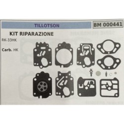BRUMAR MEMBRANAKIT RIPARAZIONE TILLOTSON  KIT RIPARAZIONE RK33HK  Carb HK  RO