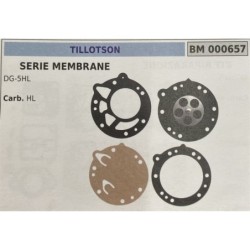 BRUMAR MEMBRANAKIT RIPARAZIONE TILLOTSON  SERIE MEMBRANE DG5HL  Carb HL  RO