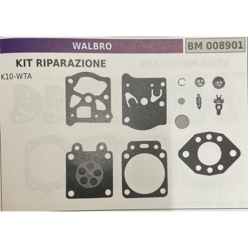 BRUMAR MEMBRANAKIT RIPARAZIONE WALBRO  KIT RIPARAZIONE K10WTA   RO