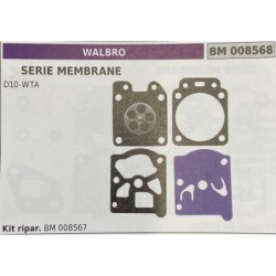 BRUMAR MEMBRANAKIT RIPARAZIONE WALBRO  SERIE MEMBRANE D10WTA  Kit ripar BM 008567