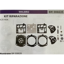 BRUMAR MEMBRANAKIT RIPARAZIONE WALBRO  KIT RIPARAZIONE K20HDA  Membrane BM 006626
