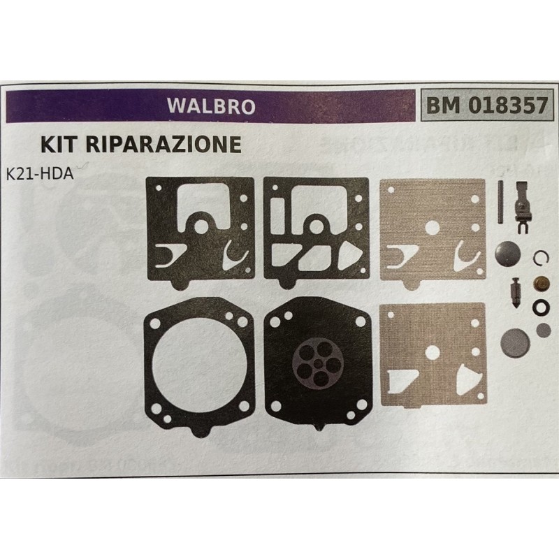 BRUMAR MEMBRANAKIT RIPARAZIONE WALBRO  KIT RIPARAZIONE K21HDA  RO