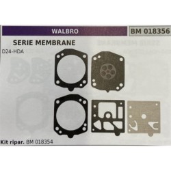 BRUMAR MEMBRANAKIT RIPARAZIONE WALBRO  SERIE MEMBRANE D24HDA  Kit ripar BM 018354