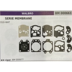 BRUMAR MEMBRANAKIT RIPARAZIONE WALBRO  SERIE MEMBRANE D10WAT  Kit ripar BM 000677