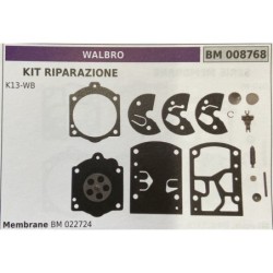 BRUMAR MEMBRANAKIT RIPARAZIONE WALBRO  KIT RIPARAZIONE K13WB  MEMBRANE BM 022724
