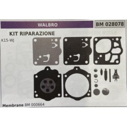 BRUMAR MEMBRANAKIT RIPARAZIONE WALBRO  KIT RIPARAZIONE K15WJ  MEMBRANE BM 000664