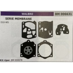 BRUMAR MEMBRANAKIT RIPARAZIONE WALBRO  SERIE MEMBRANE D10WS  Kit ripar BM 000678