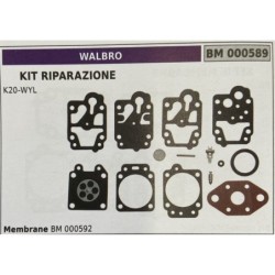 BRUMAR MEMBRANAKIT RIPARAZIONE WALBRO  KIT RIPARAZIONE K20WYL  MEMBRANE BM 000592