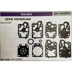 BRUMAR MEMBRANAKIT RIPARAZIONE WALBRO  SERIE MEMBRANE D20WYMP  Kit ripar BM 006862