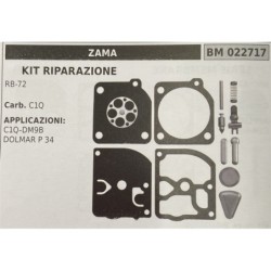 BRUMAR MEMBRANAKIT RIPARAZIONE ZAMA  KIT RIPARAZIONE RB72  Carb C1Q  APPLICAZIONI C1QDM98 DOLMAR P 34  Membrane