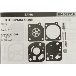 BRUMAR MEMBRANAKIT RIPARAZIONE ZAMA  KIT RIPARAZIONE RB76  Carb C1Q  APPLICAZIONI C1QE10 OLEO MAC  Membrane