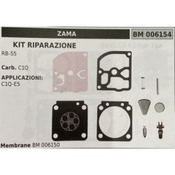BRUMAR MEMBRANAKIT RIPARAZIONE ZAMA  KIT RIPARAZIONE RB55  Carb C1Q  APPLICAZIONI C1QE5  Membrane BM 006150