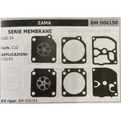 BRUMAR MEMBRANAKIT RIPARAZIONE ZAMA  SERIE MEMBRANE GND34  Carb C1Q  APPLICAZIONI C1QES  Kit ripar BM 006154