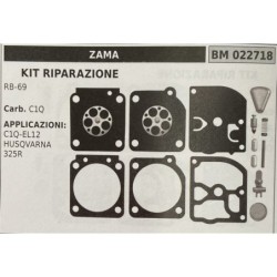 BRUMAR MEMBRANAKIT RIPARAZIONE ZAMA  KIT RIPARAZIONE RB69  Carb C1Q  APPLICAZIONI C1QEL12 HUSQVARNA 325R  Membrane