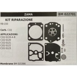 BRUMAR MEMBRANAKIT RIPARAZIONE ZAMA  KIT RIPARAZIONE RB150  Carb C1Q  APPLICAZIONI C1QS119AB C1QS120 C1QS121 C1QS122 C1QS123  M