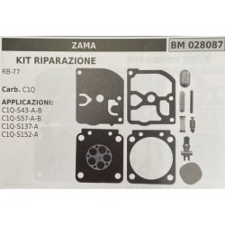 BRUMAR MEMBRANAKIT RIPARAZIONE ZAMA  KIT RIPARAZIONE RB77  Carb C1Q  APPLICAZIONI C1QS43AB C1QS57AB C1QS137A C1QS152A  Membrane