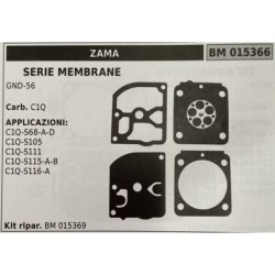 BRUMAR MEMBRANAKIT RIPARAZIONE ZAMA  SERIE MEMBRANE GND56  Carb C1Q  APPLICAZIONI C1QS68AD C1QS105 C1QS111 C1QS115AB C1QS116A