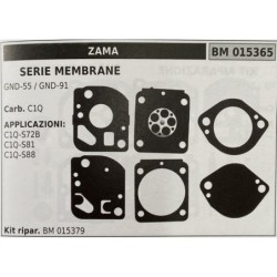 BRUMAR MEMBRANAKIT RIPARAZIONE ZAMA  SERIE MEMBRANE GND55  GND91  Carb C1Q  APPLICAZIONI C1QS72B C1QS81 C1QS88  Kit ripar BM 01