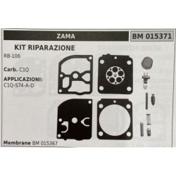 BRUMAR MEMBRANAKIT RIPARAZIONE ZAMA  KIT RIPARAZIONE RB106  Carb C1Q  APPLICAZIONI C1QS74AD  Membrane BM 015367