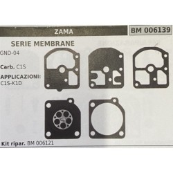 BRUMAR MEMBRANAKIT RIPARAZIONE ZAMA  SERIE MEMBRANE GND04  Carb C1S  APPLICAZIONI C1SK1D  Kit ripar BM 006121