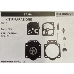 BRUMAR MEMBRANAKIT RIPARAZIONE ZAMA  KIT RIPARAZIONE RB17  Carb C2S  APPLICAZIONI C2SH9  Membrane BM 000715