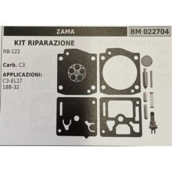 BRUMAR MEMBRANAKIT RIPARAZIONE ZAMA  KIT RIPARAZIONE RB122  Carb C3  APPLICAZIONI C3EL17 18B32  Membrane