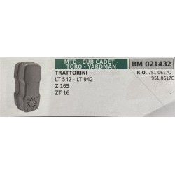 BRUMAR MARMITTA MTD  CUB CADET  TORO  YARDMAN   TRATTORINI LT 542  LT 942 Z 165 ZT 16  RO 7510617C  9510617C