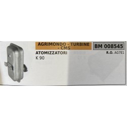 BRUMAR MARMITTA AGRIMONDO  TURBINE  CMS  ATOMIZZATORI K 90  RO AG7E1