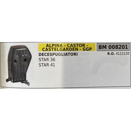 BRUMAR MARMITTA ALPINA  CASTOR  CASTELGARDEN  GGP   DECESPUGLIATORI STAR 36 STAR 41  RO 4122120