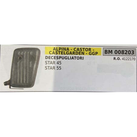 BRUMAR MARMITTA ALPINA  CASTOR  CASTELGARDEN  GGP   DECESPUGLIATORI STAR 45 STAR 55  RO 4122170