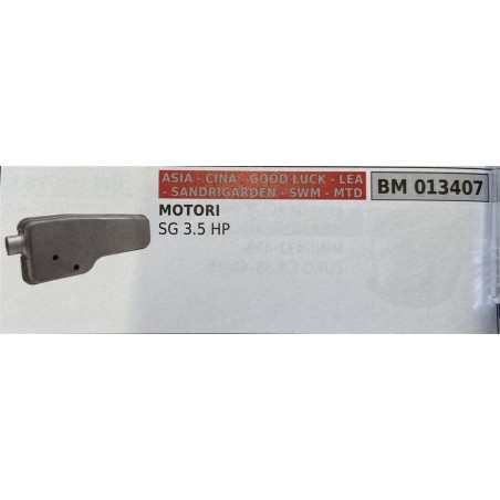 BRUMAR MARMITTA ASIA  CINA  GOOD LUCK  LEA  SANDRIGARDEN  SWM  MTD  MOTORI SG 35 HP  RO