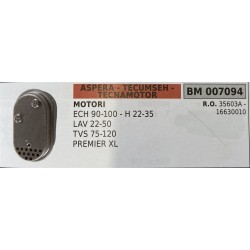 BRUMAR MARMITTA ASPERA  TECUMSEH  TECNAMOTOR  MOTORI ECH 90100  H 2235 LAV 2250 TVS 75120 PREMIER XL  RO 35603A  16630010