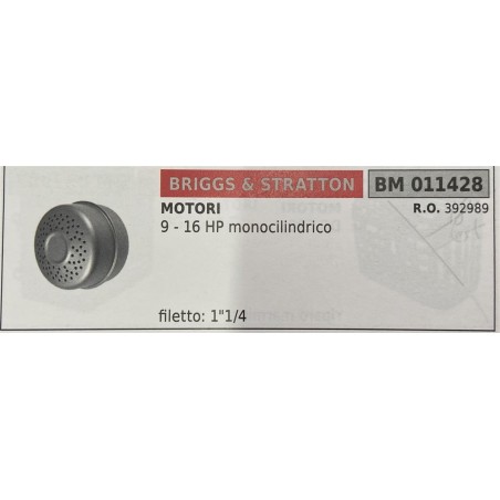 BRUMAR MARMITTA BRIGGS & STRATTON  MOTORI 9  16 HP monocilindrico  filetto 1""14 RO 392989