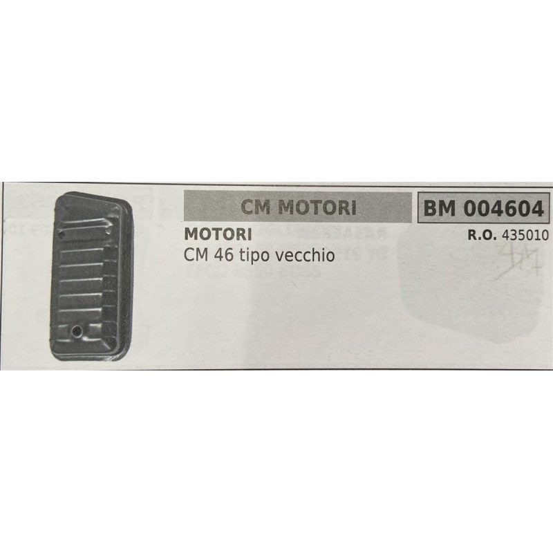 BRUMAR MARMITTA CM MOTORI  MOTORI CM 46 tipo vecchio  RO 435010