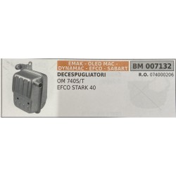 BRUMAR MARMITTA EMAK  OLEO MAC  DYNAMAC  EFCO  SABART   DECESPUGLIATORI OM 740ST EFCO STARK 40  RO 074000206