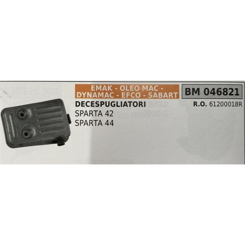 BRUMAR MARMITTA EMAK  OLEO MAC  DYNAMAC  EFCO  SABART   DECESPUGLIATORI SPARTA 42 SPARTA 44  RO 61200018R