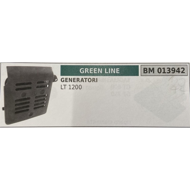 BRUMAR MARMITTA GREEN LINE   GENERATORI LT 1200  RO