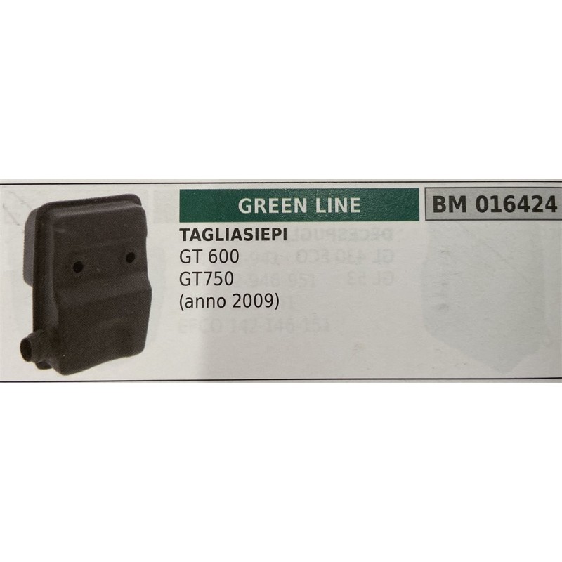 BRUMAR MARMITTA GREEN LINE   TAGLIASIEPI GT 600 GT 750 (anno 2009)  RO