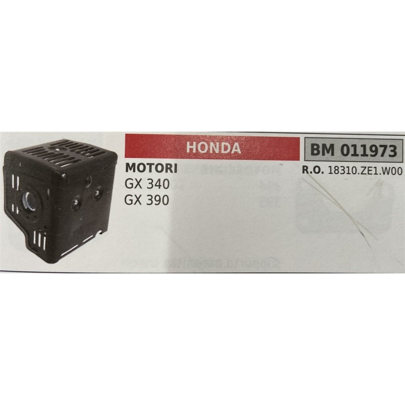BRUMAR MARMITTA HONDA  MOTORI GX 340 GX 390  RO 18310ZE1W00