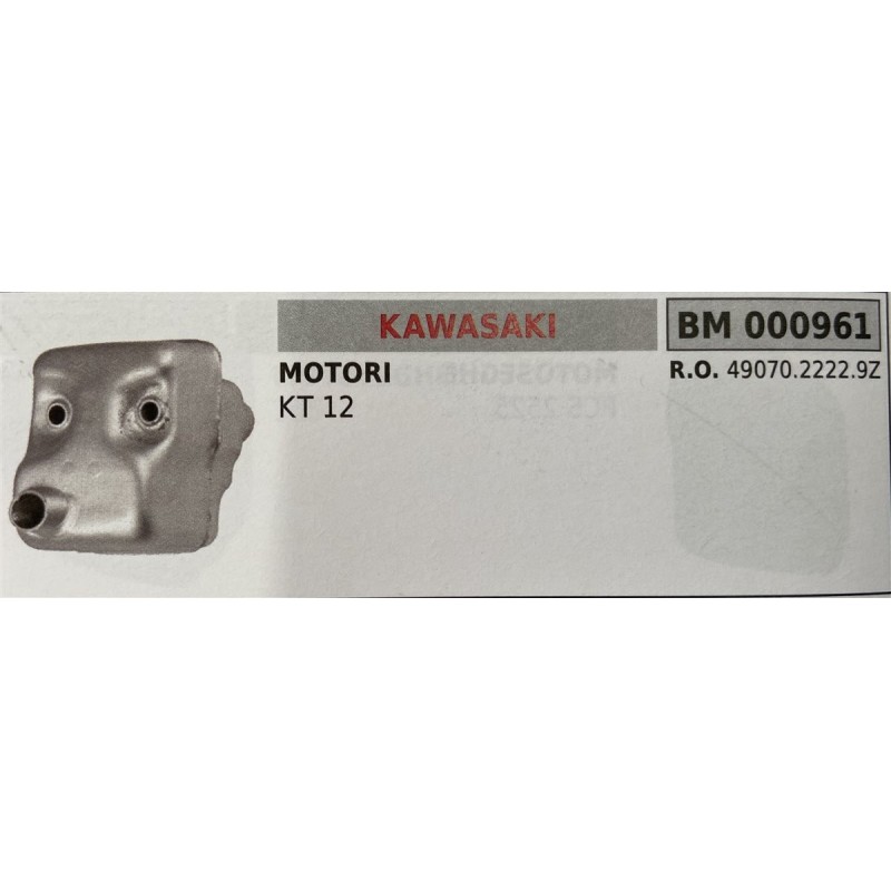 BRUMAR MARMITTA KAWASAKI  MOTORI KT 12  RO 4907022229Z
