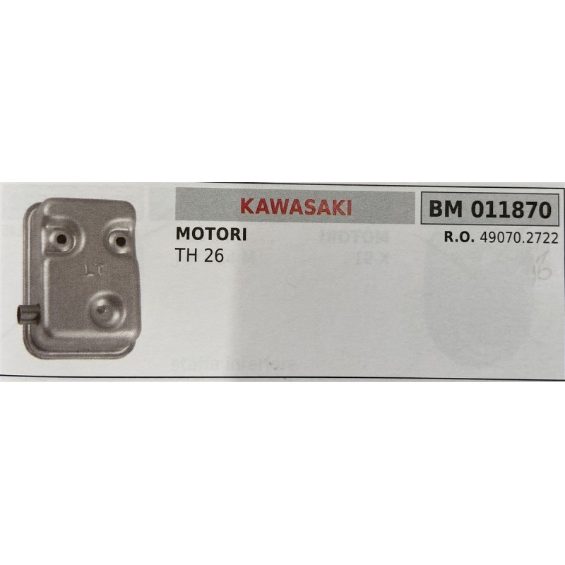 BRUMAR MARMITTA KAWASAKI  MOTORI TH 26  RO 490702722