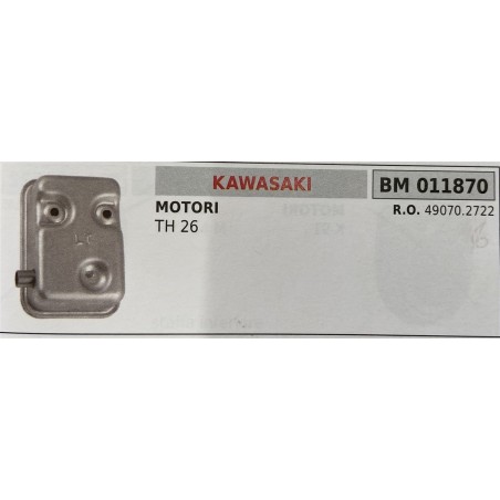 BRUMAR MARMITTA KAWASAKI  MOTORI TH 26  RO 490702722