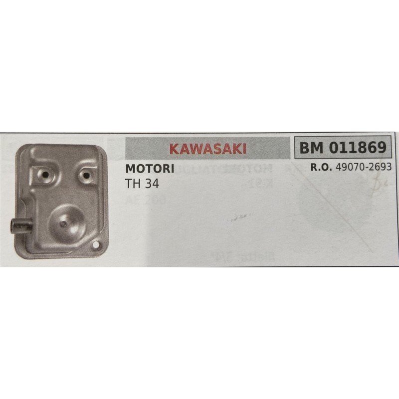 BRUMAR MARMITTA KAWASAKI  MOTORI TH 34  RO 490702693