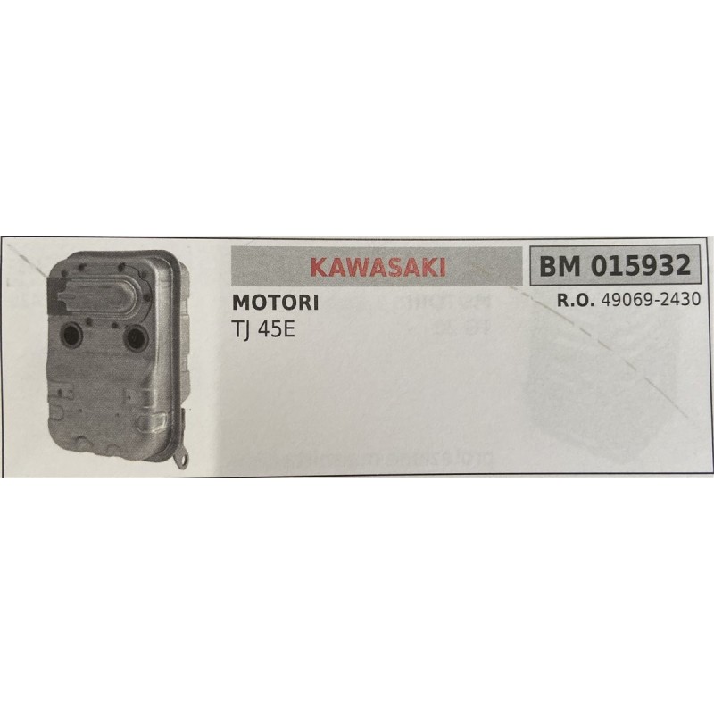 BRUMAR MARMITTA KAWASAKI  MOTORI TJ 45E  RO 490692430