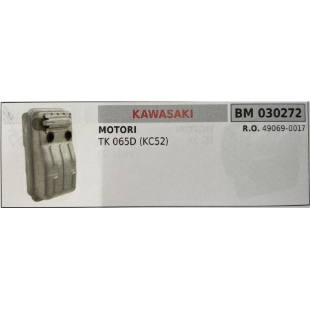 BRUMAR MARMITTA KAWASAKI  MOTORI TK 065D (KC52)  RO 490690017