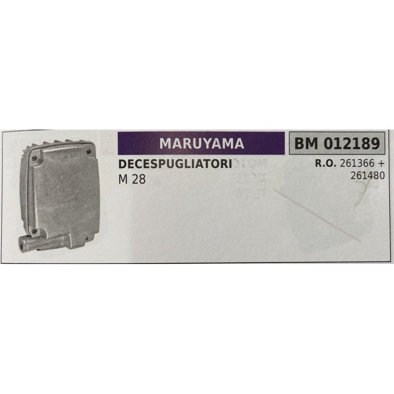 BRUMAR MARMITTA MARUYAMA  DECESPUGLIATORI M 28  RO 261366 + 261480