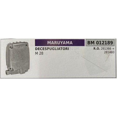 BRUMAR MARMITTA MARUYAMA  DECESPUGLIATORI M 28  RO 261366 + 261480