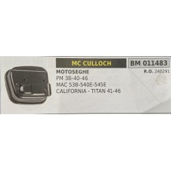 BRUMAR MARMITTA MC CULLOCH  MOTOSEGHE PM 384046 MAC 538540E545E CALIFORNIA  TITAN 4146  RO 240291