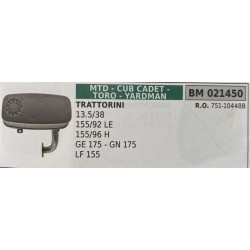BRUMAR MARMITTA MTD  CUB CADET  TORO  YARDMAN   TRATTORINI 13538 15592LE  15596 H GE 175  GN 175 LF 155  RO 75110448B