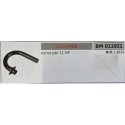 BRUMAR MARMITTA SNAPPER  curva per 11 HP  RO 18214